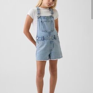 GAP Light Blue Denim Short Overalls